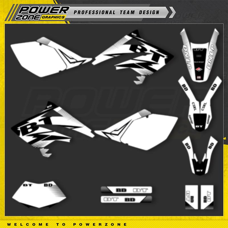 PowerZone Custom Team Graphics Decals Stickers For Beta RR 50 2006 2007 2008 2009 2010 Motorcycle Number Name Background Custom