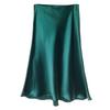 Elegant Retro Satin Acetate Umbrella Skirt for Women