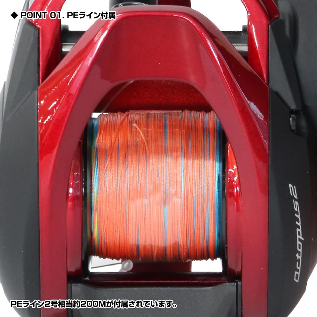 PROX Baltom BC Octopus 2 R200 Baitcasting Power Handle VBCO2R200P2200 Reel/Right