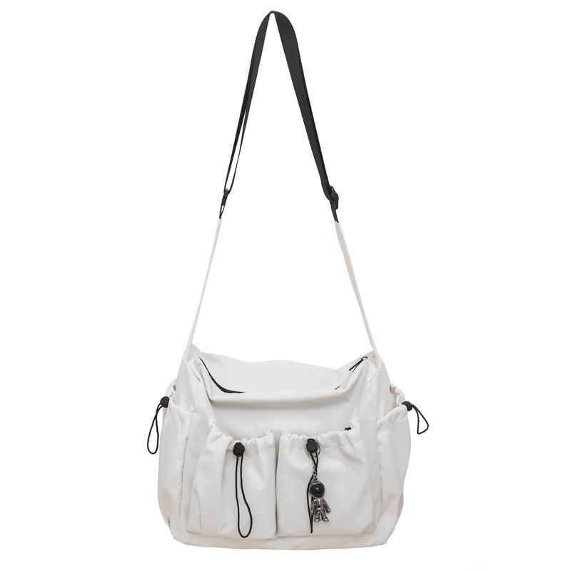 Мужская однотонная простая сумка через плечо Женская сумка через плечо