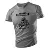 Four Seasons Adult Leisure Outdoor 2d Motorcycle Print Men'S Short Sleeve T-Shirt Loose, Comfortable, Breathable, Quick Drying