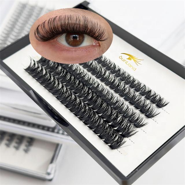 SL EYELASH 320Pcs Cluster Lashes 30D 40D 50D C D Curl Lash Clusters Mix 8-16mm Individual Eyelashes DIY Lash Extension Kit