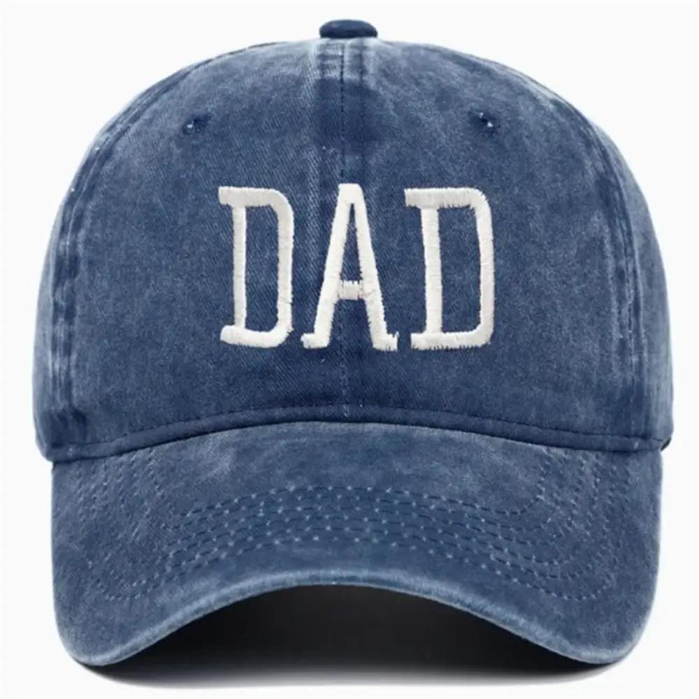 Outdoor Sports Visors DAD MOM Embroidery Baseball Caps Vintage Adjustable Distressed Faded Cap Hiphop Baseball Hats
