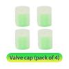 1/5PCS Tire Valve Durable Luminous Mini Car Accessories Tire Air Nozzle Glow-in-the-dark Car Valve Cover Luminous Valves