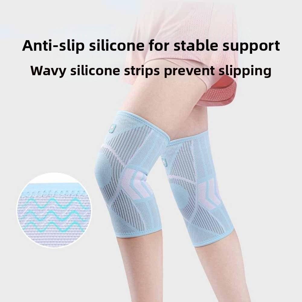 1pair Breathable Knee Supports Brace Anti-collision Knee Sleeve Knee Pad  Running Biking Basketball