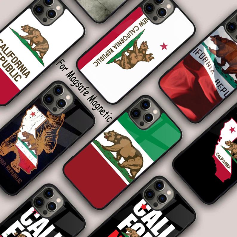 Ontario California Republic Flag Magnetic Phone Case For APPLE iPhone 17 Air 16 14 13 12 Pro Max 15 Plus Wireless MagSafe Cover