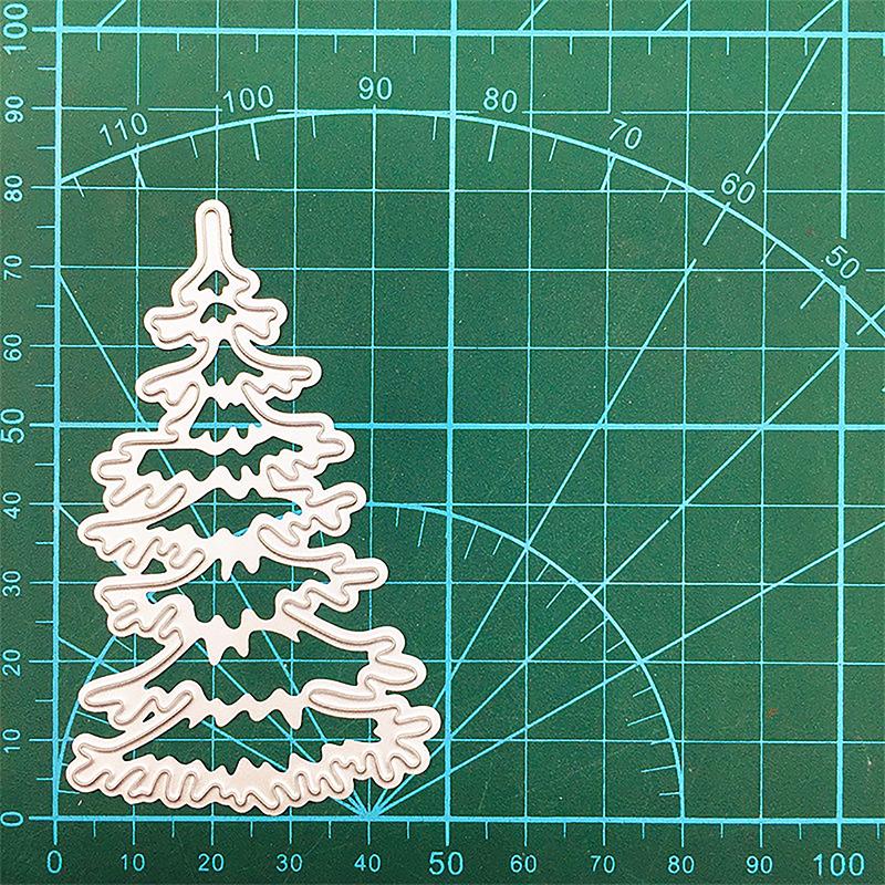 Christmas Trees Metal Cutting Dies Stencil Scrapbooking DIY Album Stamp Paper Card Embossing Decor Craft Knife Mould