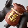 Фиолетовый песок Чайный питомец Ослик Украшение Бытовое украшение для чайной церемонии Ручная работа Счастливый цветок Офисное креативное украшение Поделки