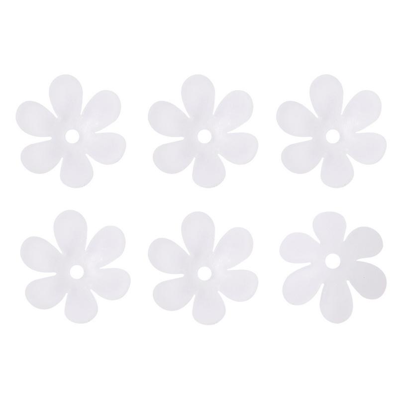 50 шт. акриловые бусины матовые однотонные шестилепестковые цветочные аксессуары для DIY ожерелье браслет серьги изготовление ювелирных изделий