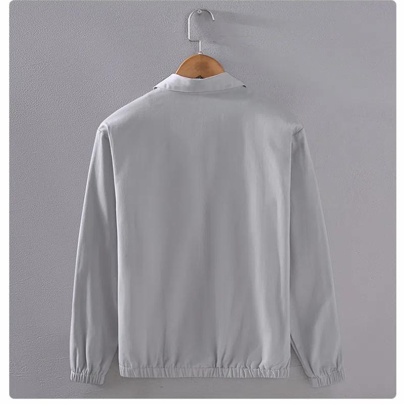 Мужские куртки с воротником-лацканом в японском стиле на весну и осень, повседневное мужское пальто, однотонное хлопковое пальто на пуговицах