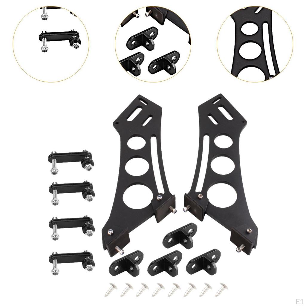 2x Spoiler Legs Mount Brackets Car Rear Wing Trunk Tail Easy To Install Spare Parts Professional