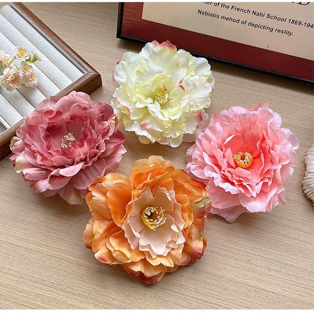14cm Brooch Pin Simulation Girl Hairpins Fashion Flower Hair Clip For Beach Vacation
