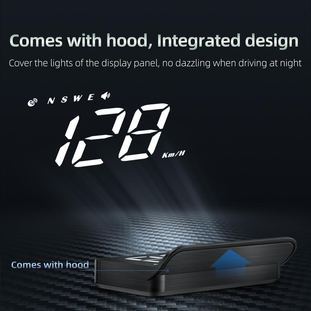 M1 Car HeadUp Display GPS Speed Display Multi Function Instrument Projection For New Energy