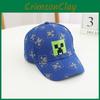 Minecraft Cartoon Cotton Children Baseball  Hat With Wide Brim For Outdoor Use