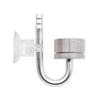 Aquarium CO2 Diffuser Solenoid Regulator CO2 System Atomizer Fish Tank Bubble Atomizer Reactor for Plant with Suction Cup Silver