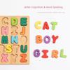 Kids Puzzle Number Letters Building Blocks 3-6 Years Old 2 Early Childhood Education Toys Shape Recognition Grab Board Wooden Puzzle