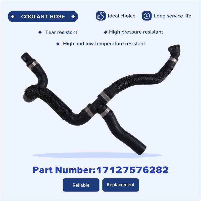 A58X-For BMW 7' 750I Li Xdrive 2008-2015 Ford Escort 1974-1980 Compatible Car Radiator Coolant Hose 17127576282