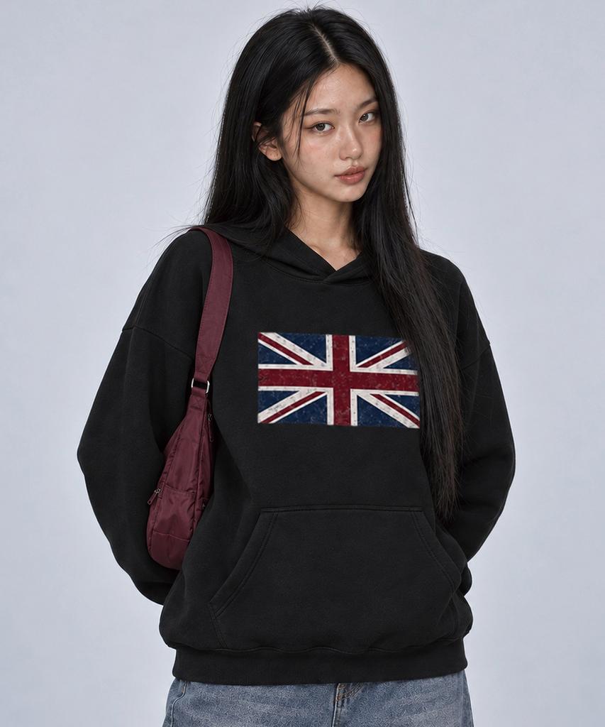 HIRUKA ARCHIVE Винтажная толстовка с графическим изображением Union Jack