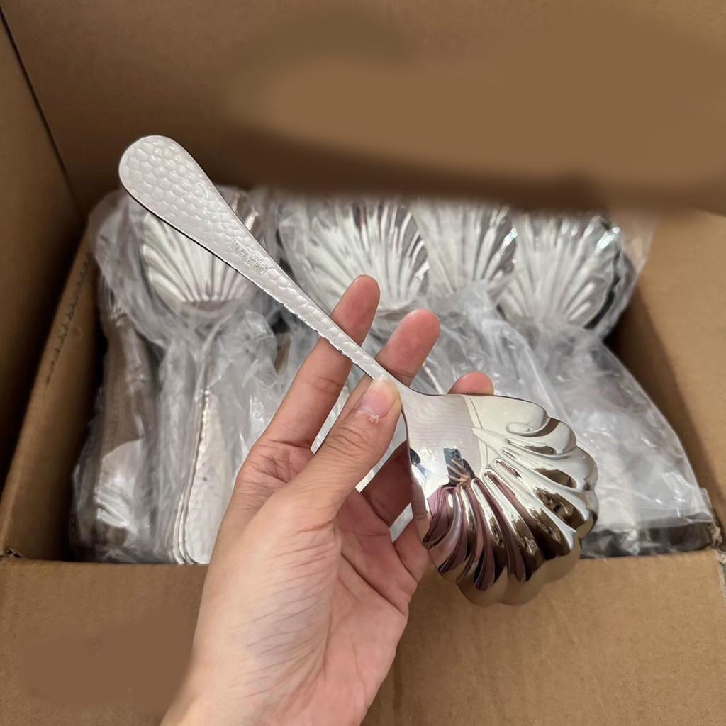 Многофункциональная ложка-ракушка, сервировочная ложка, простая в уходе, суповая ложка, кулинарная ложка, простая в использовании для профессионального использования