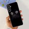For Galaxy A24 Phone Case Transparent Ultra Soft Slim Silicone Back Bumper Shell For samsung A24 4g SM-245F Dinosaur Caut Cat