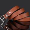 Children's Leather Pin Buckle Belt Fashion Simple Casual Versatile Jeans Boys Girls Students Black Belts Clothing Accessories