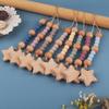 Pacifier Holder Soothing Food Grade Star Pendant Comfortable To Grip Baby Pacifier Toy