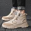 Зимние ботинки мужские ботильоны плюшевые теплые высокие мужские кроссовки модные удобные зимние туфли на платформе Zapatos De Hombre