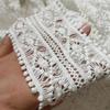 3 ярда/лот, ширина 7,8 см, бумага белая(белый с оттенком) Кружево с вышивкой из чистого хлопка, кружевные аксессуары для домашнего шитья вручную