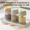 Press-to-dispense Salt-controlled Kitchen Condiment Storage Bottle with Moisture-proof Seal for Household Use
