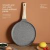 Non-Stick Medical Stone Pan: Ideal for Pizza, Crepes, Steak, Omelettes, and Pancakes