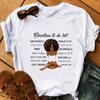 Fashion Casual Girls Letter Graphics Women's T-Shirt Summer Loose Tees 90S Short Sleeve O-Neck Blouses Ladies White Tops Clothes
