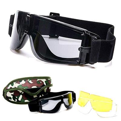 Rinda Airsoft Очки Линза Линза и Чехол и Стрельба X800 Защита UV400 [Набор из 3 цветов, Салфетка для очистки, В комплекте] Тактические, Страйкбол, Военные, Мотоциклетные,