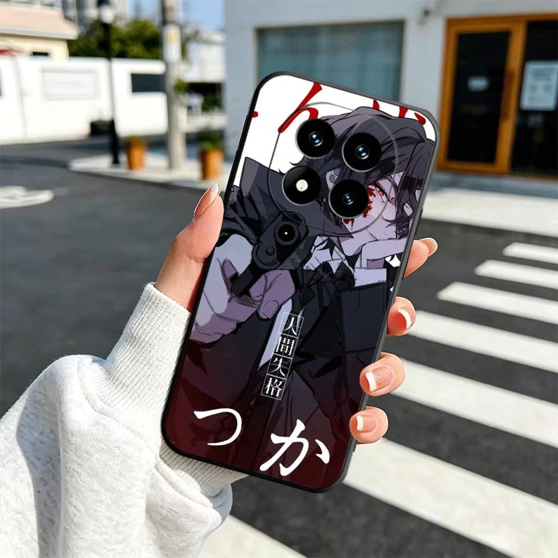 Мягкий чехол для телефона Bungo Stray Dogs Дазай для Xiaomi Redmi Note 12 13 14 15 Pro Plus 11 12S 11S 11T 10 4G Черная задняя крышка