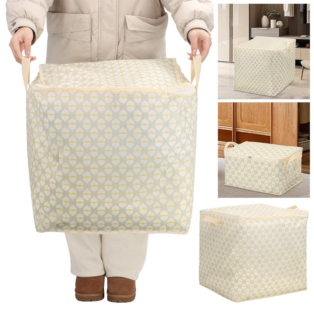 with Handle Clothes Storage Bins Foldable Moving Storage Quilt Bag  for Home