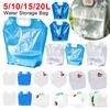 5/10/15/20L Camping Water Bag with Spigot Portable Foldable Water Bag Large Capacity Thickened Leak-proof Container for Camping