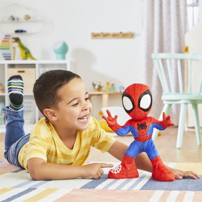 Spidey danse et rampe, peluche interactive avec musique et sons, jouets de super-héros à partir de 3 ans, Spidey et ses Amis Extraor