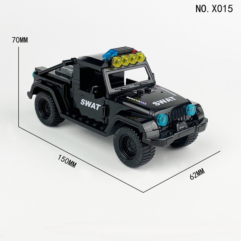 City Series Special Police Patrol Car Police Car Toy Assembly Children's Educational Building Blocks Toys
