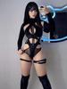 AltGoth уличная одежда сексуальный комбинезон женский темно-готический киберпанк выдалбливают лоскутное боди с длинными рукавами Harajuku эмо Alt комбинезон