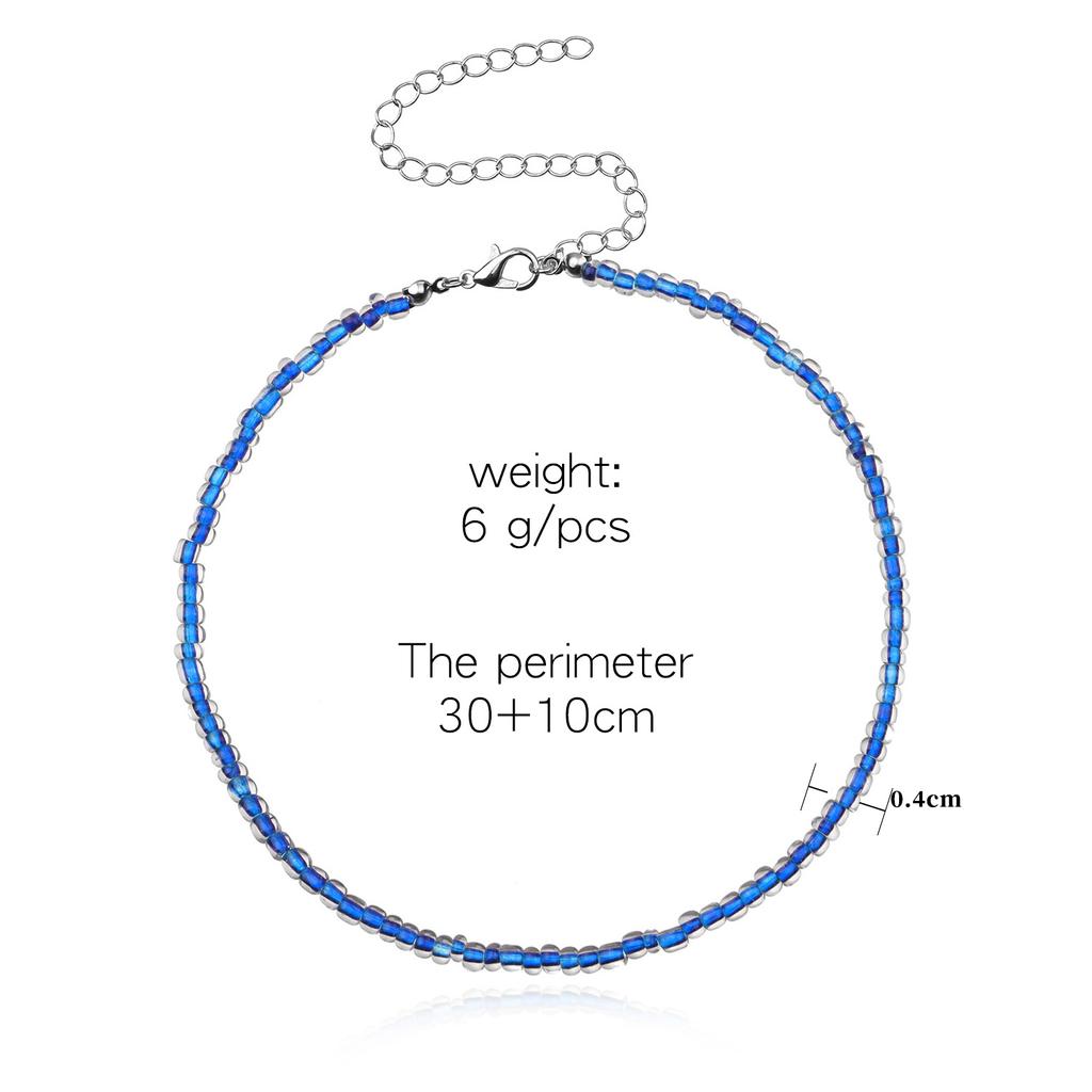 Новое колье-чокер с бусинами в стиле бохо для женщин и девочек, красочные короткие цепочки-колье, ожерелья, летние модные ювелирные изделия, подарок