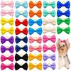 10pcs Colorful Bow Hair Accessories for Girls & Dogs – Youthful, Energetic Rubber Band Hair Bows