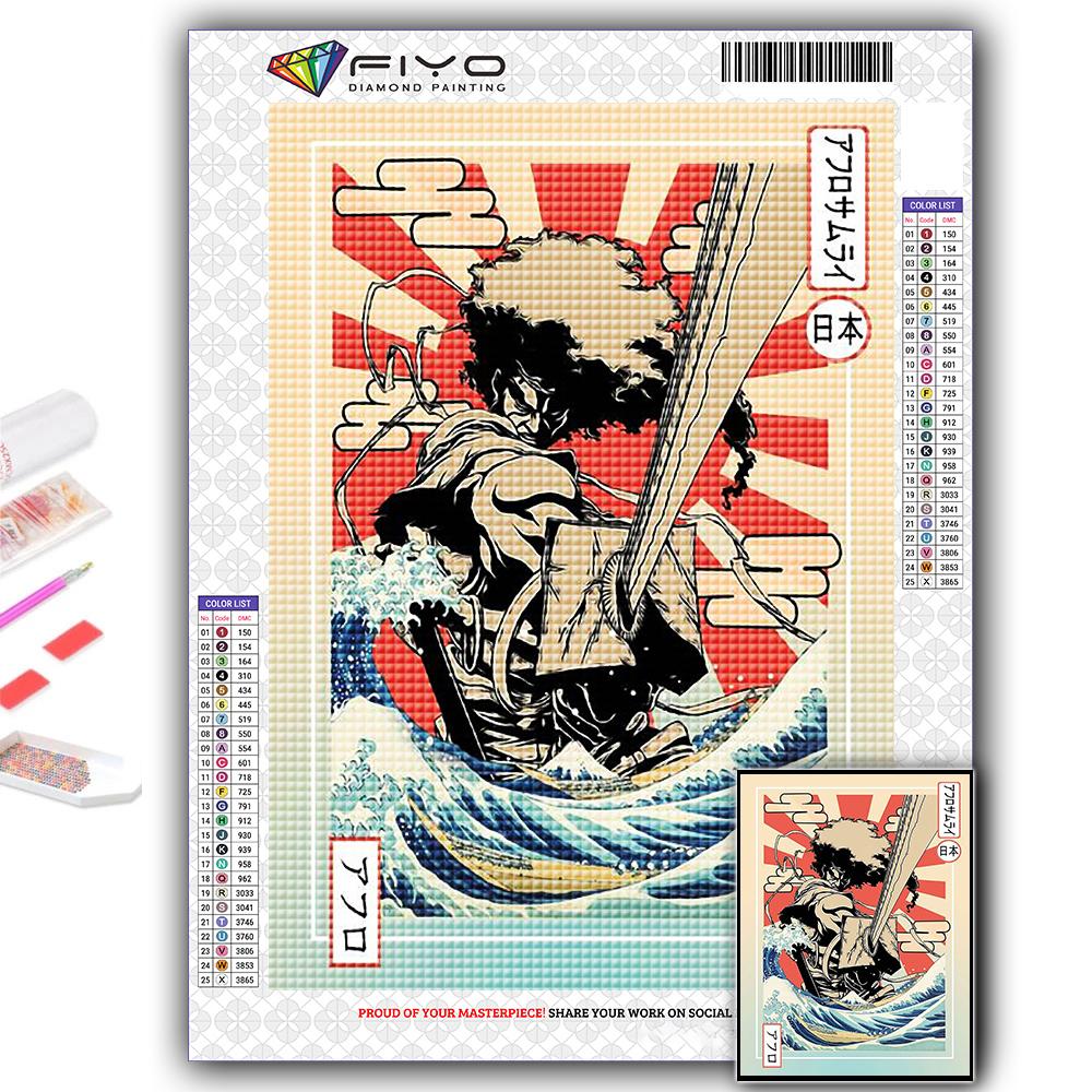 Алмазная вышивка Аниме Африканский самурай 5D DIY Алмазная картина Вышивка крестом Стразы