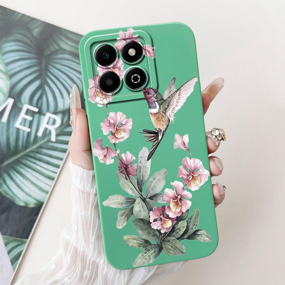 Чехол для Huawei Honor X6a X6b X6a Plus Чехол для телефона Honor X6 X6s 4G Мягкий силикон Funda Женский модный чехол с цветочным принтом
