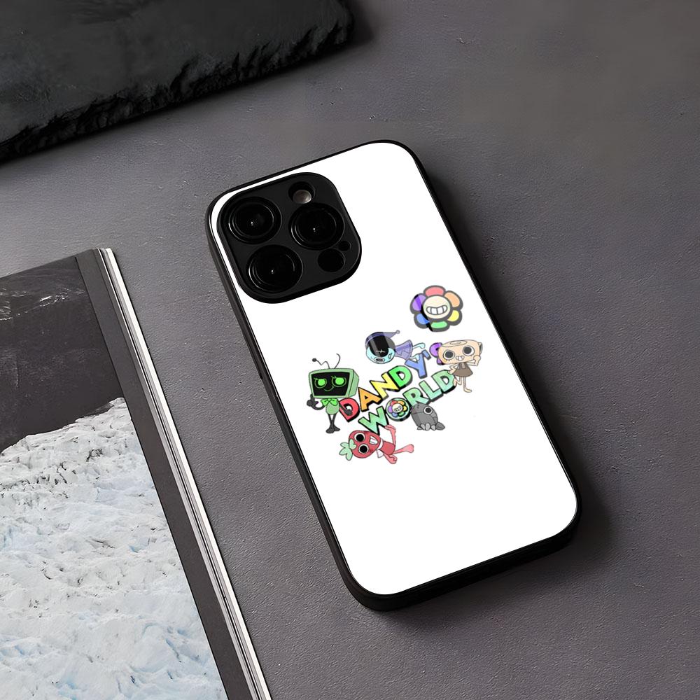 A-Dandys B-World Чехол для телефона для IPhone 17 Air 16 E Pro Max 15 14 13 Mini 12 Pro 11 Max Plus Черная стеклянная крышка