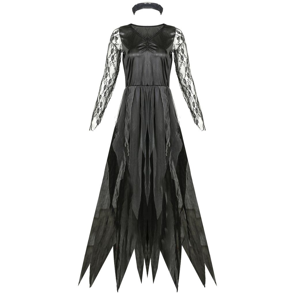 Европейские и американские взрослые костюмы на Хэллоуин, косплей, костюмы темного вампира для невесты, для танцев, униформа