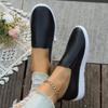 204 Autumn New Single Shoe Lightweight and Comfortable Fit Round Toe Black and White Popular Flat Shoes Size 36-43