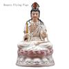 1PCS 12 Inch Ceramic Painted Bodhisattva and Buddha Statue Home Worship of Deities Buddha Hall Feng Shui Ornaments