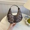 Fashion Personalized Leopard Print Dumpling Bag Women 2025 Autumn New High-value Retro Versatile Foreign Style Shoulder Armpit Bag