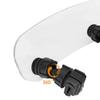 Motorcycle Windshield Extension Universal Adjustable Airflow Windscreen Extender Fits All Motobikes (Transparent)