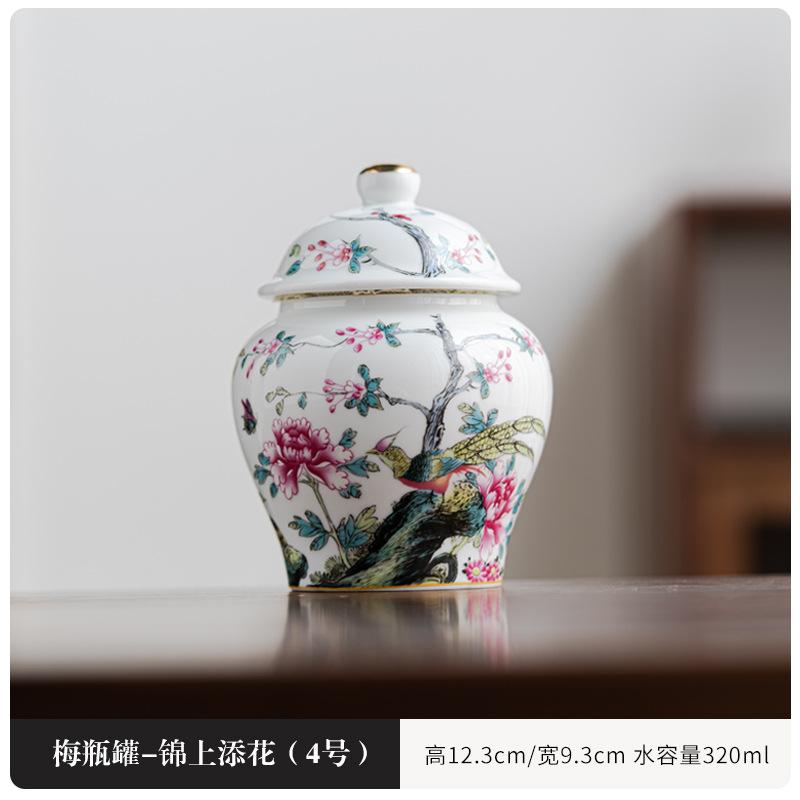 Керамическая банка для чая, влагостойкая, бытовая, кухонная, герметичная, универсальная банка, креативная банка для хранения, аксессуары для китайской чайной церемонии