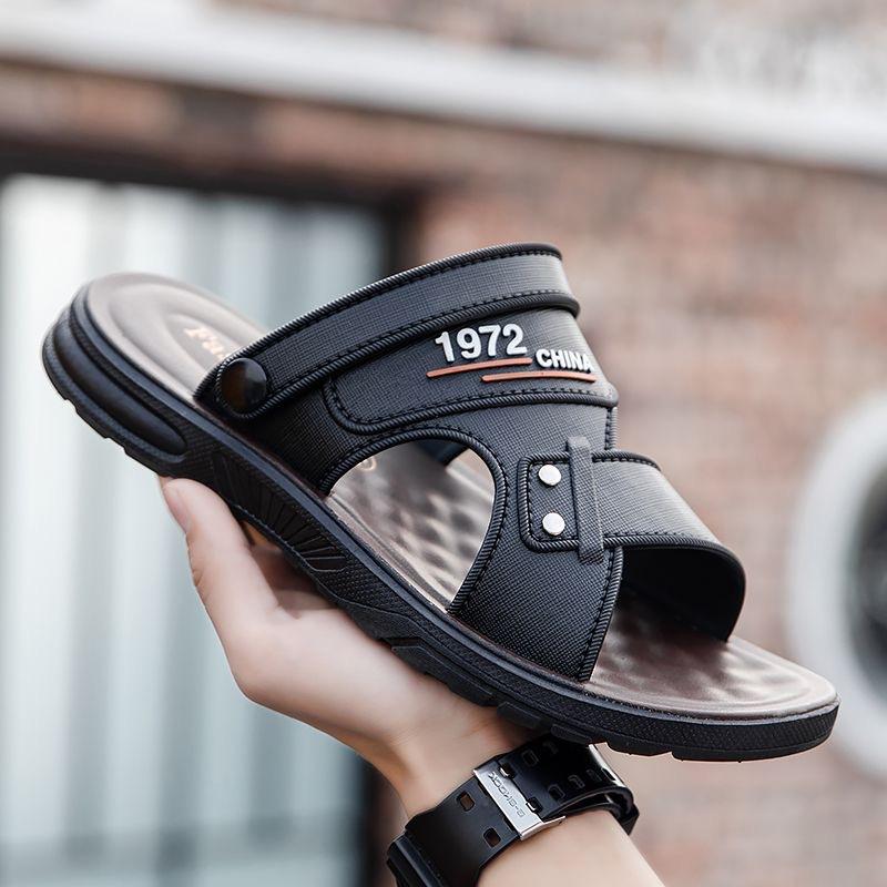Мужские летние повседневные шлепанцы, уличная пляжная обувь